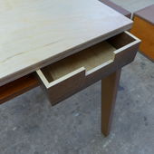 Sekretär aus Birke Multiplex mit Schubkasten