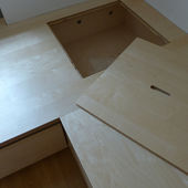 Liege und Sitzfläche mit sehr viel Stauraum